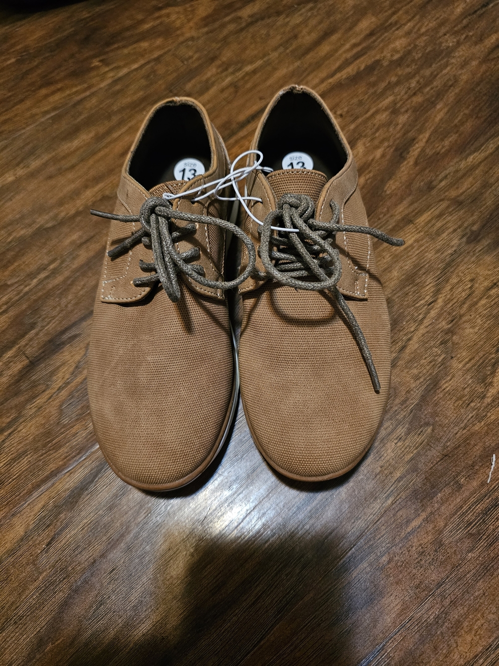 Boy's Casual Tan Lace-Up Shoes